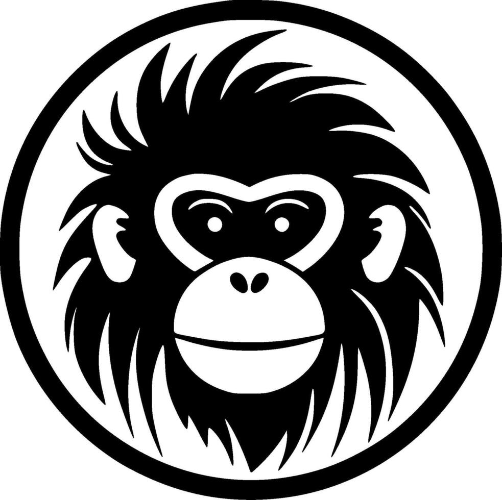Monkey - High Quality Vector Logo - Vector illustration ideal for T-shirt graphic