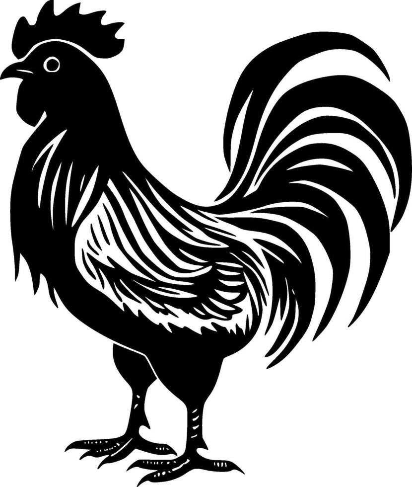 Rooster - High Quality Vector Logo - Vector illustration ideal for T-shirt graphic