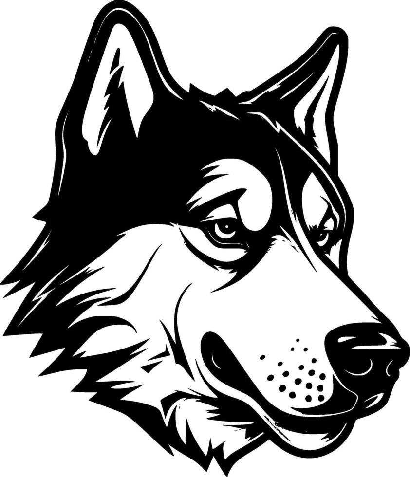 Siberian Husky - High Quality Vector Logo - Vector illustration ideal for T-shirt graphic