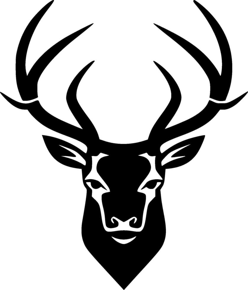 Deer - Minimalist and Flat Logo - Vector illustration