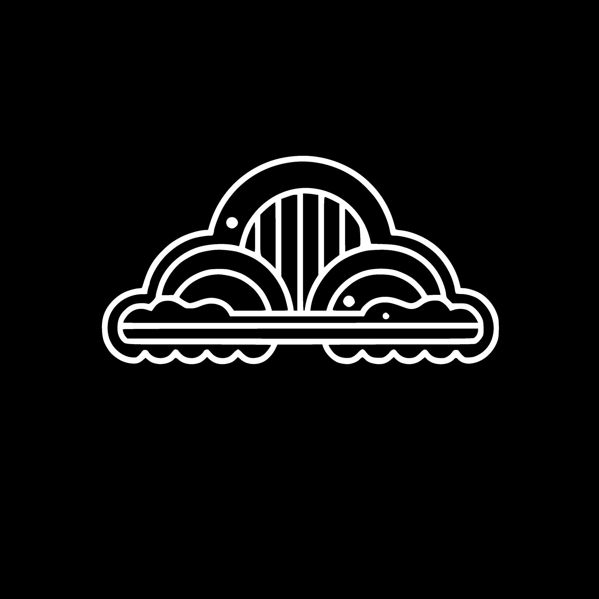 Cloud, Black and White Vector illustration 42372067 Vector Art at Vecteezy