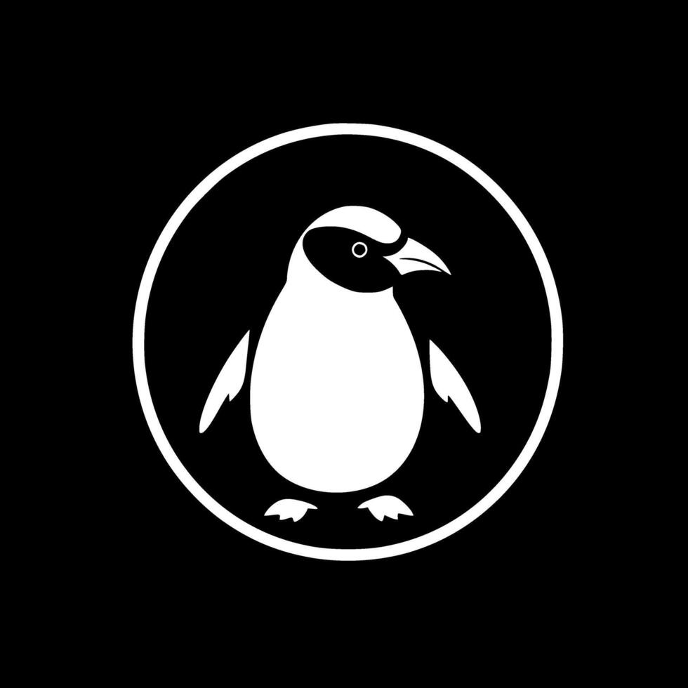 Penguin - Minimalist and Flat Logo - Vector illustration