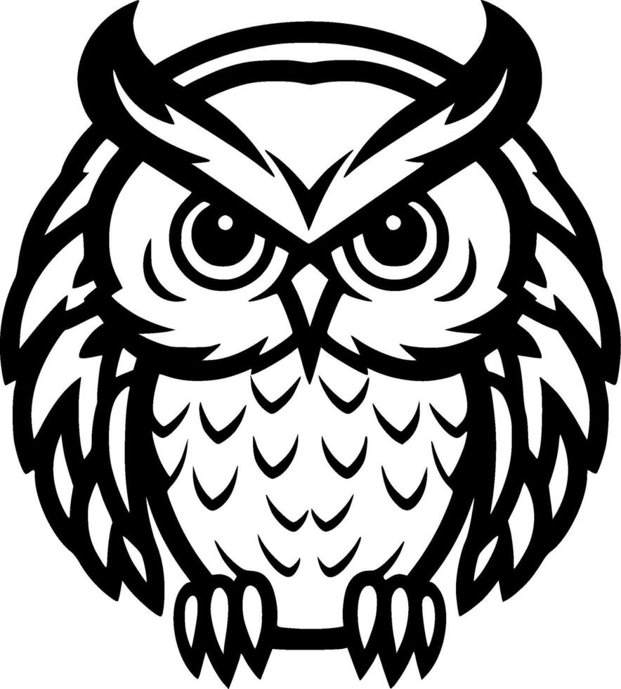 Owl Baby - High Quality Vector Logo - Vector illustration ideal for T-shirt graphic