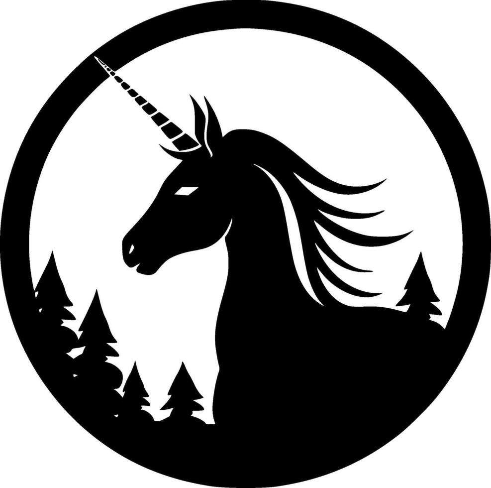 Unicorn - High Quality Vector Logo - Vector illustration ideal for T-shirt graphic