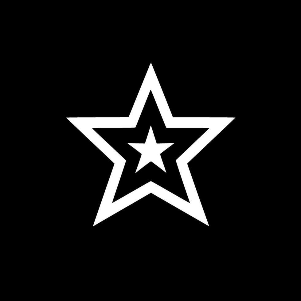 estrellas - minimalista y plano logo - vector ilustración