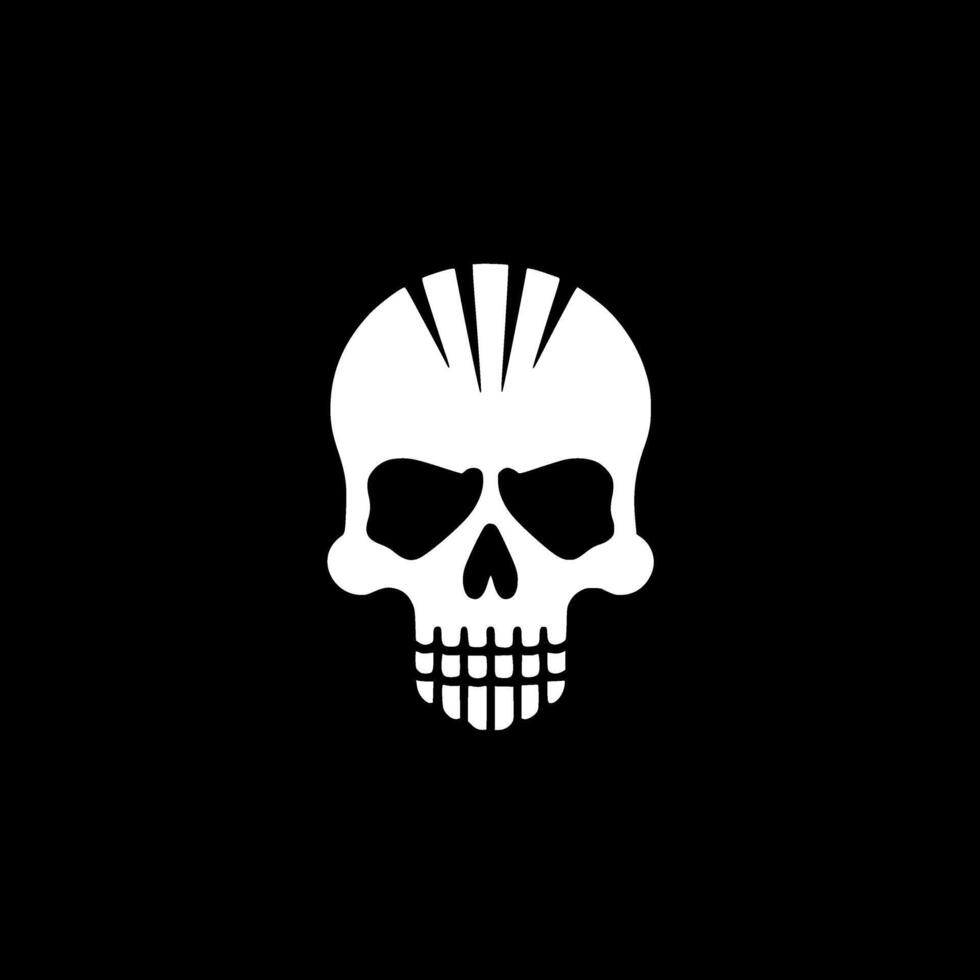 Skull - Minimalist and Flat Logo - Vector illustration