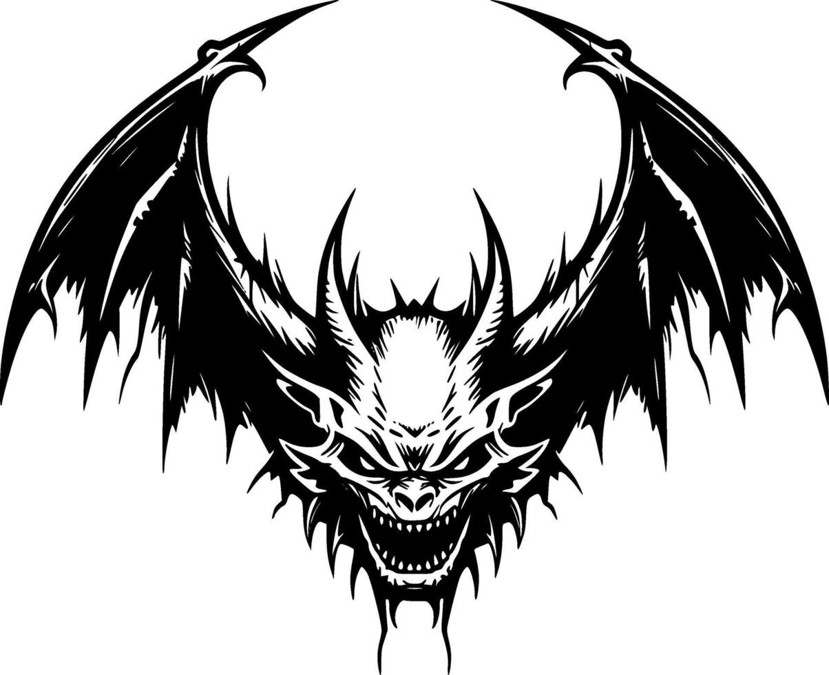 Bat, Minimalist and Simple Silhouette - Vector illustration