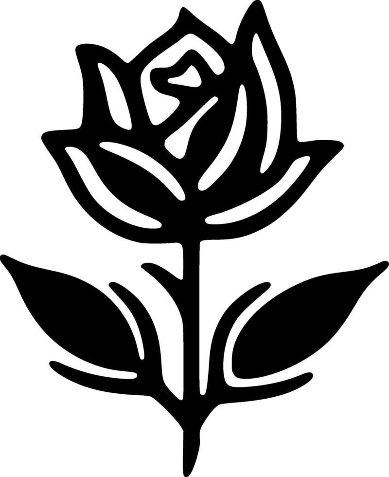 Flower - Minimalist and Flat Logo - Vector illustration