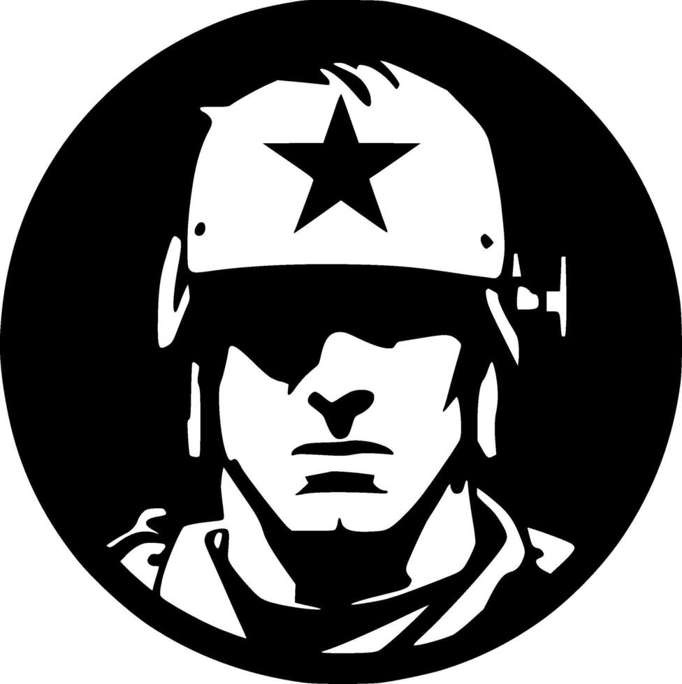 War - Black and White Isolated Icon - Vector illustration