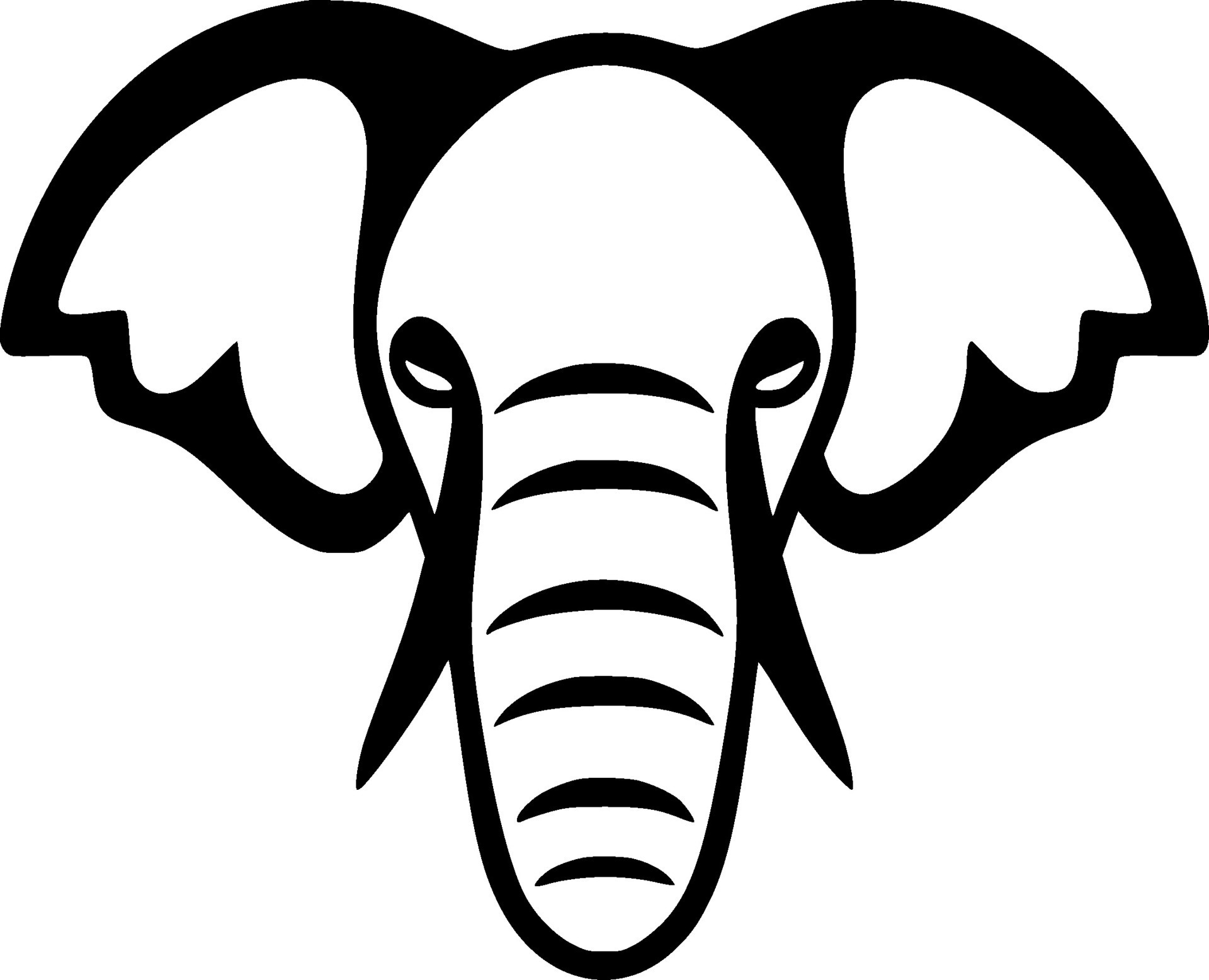 Elephant, Black and White Vector illustration 42372383 Vector Art at