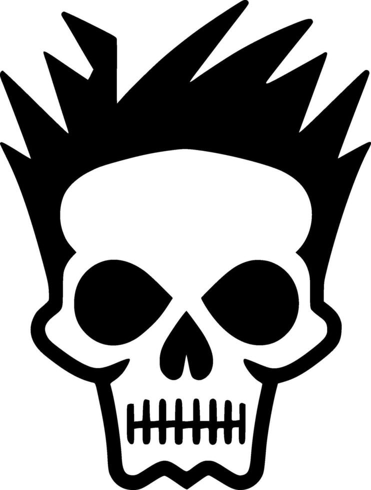 Skull - Minimalist and Flat Logo - Vector illustration