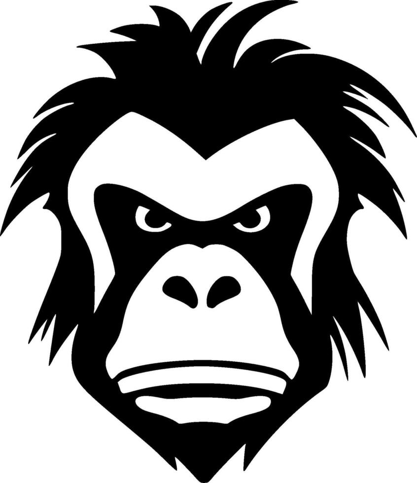 Monkey - High Quality Vector Logo - Vector illustration ideal for T-shirt graphic