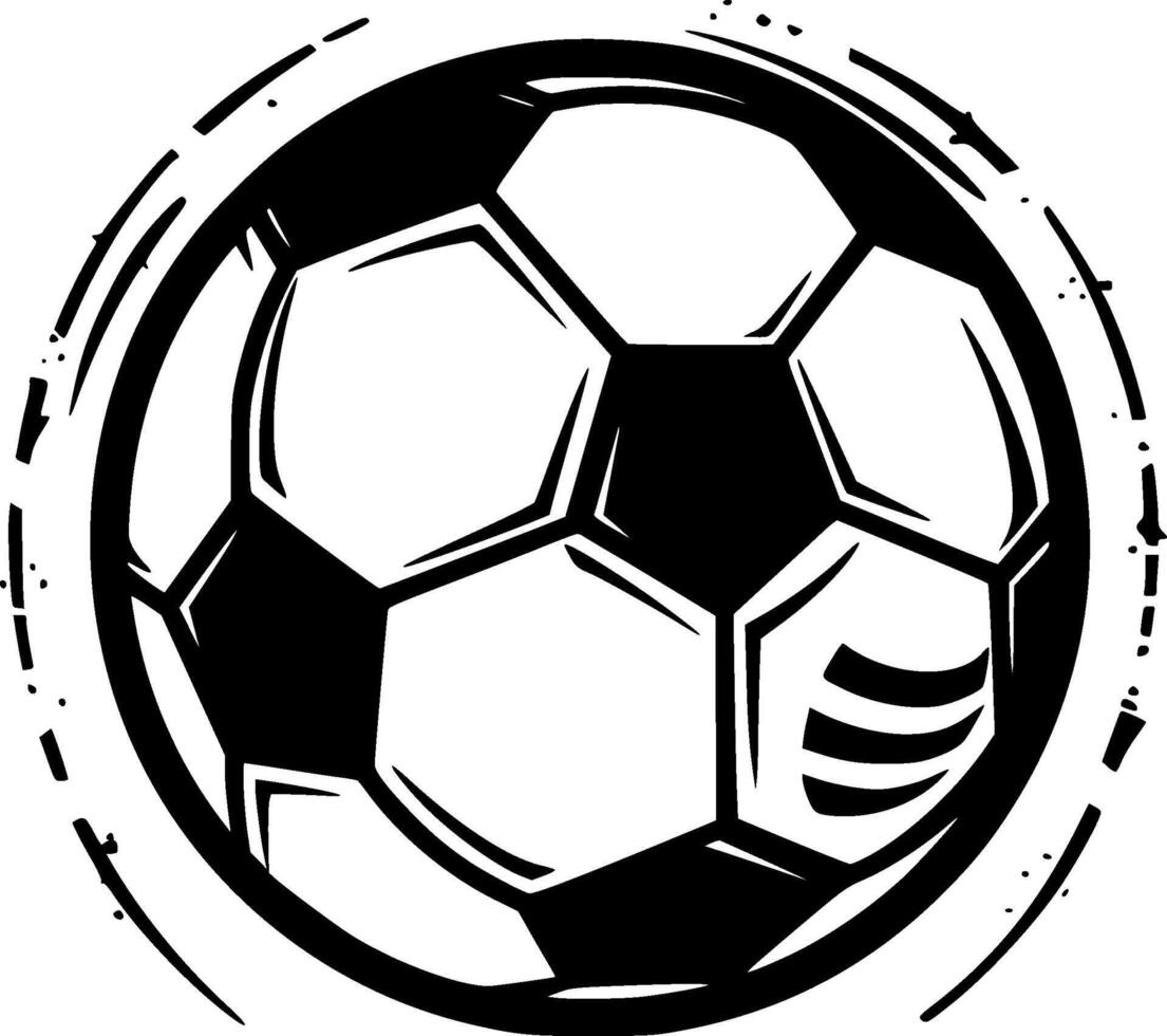 fútbol americano - negro y blanco aislado icono - vector ilustración