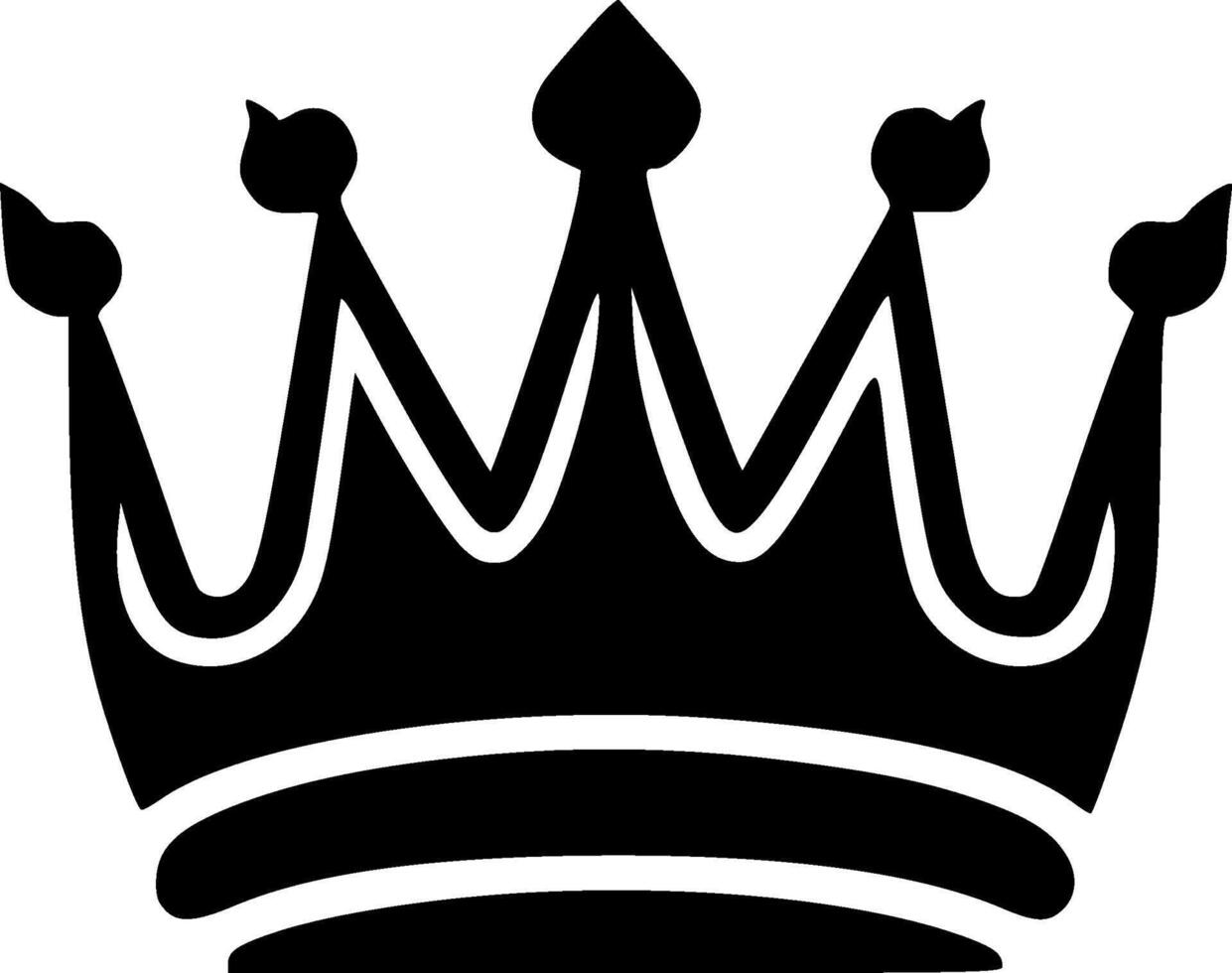 Crown - Minimalist and Flat Logo - Vector illustration