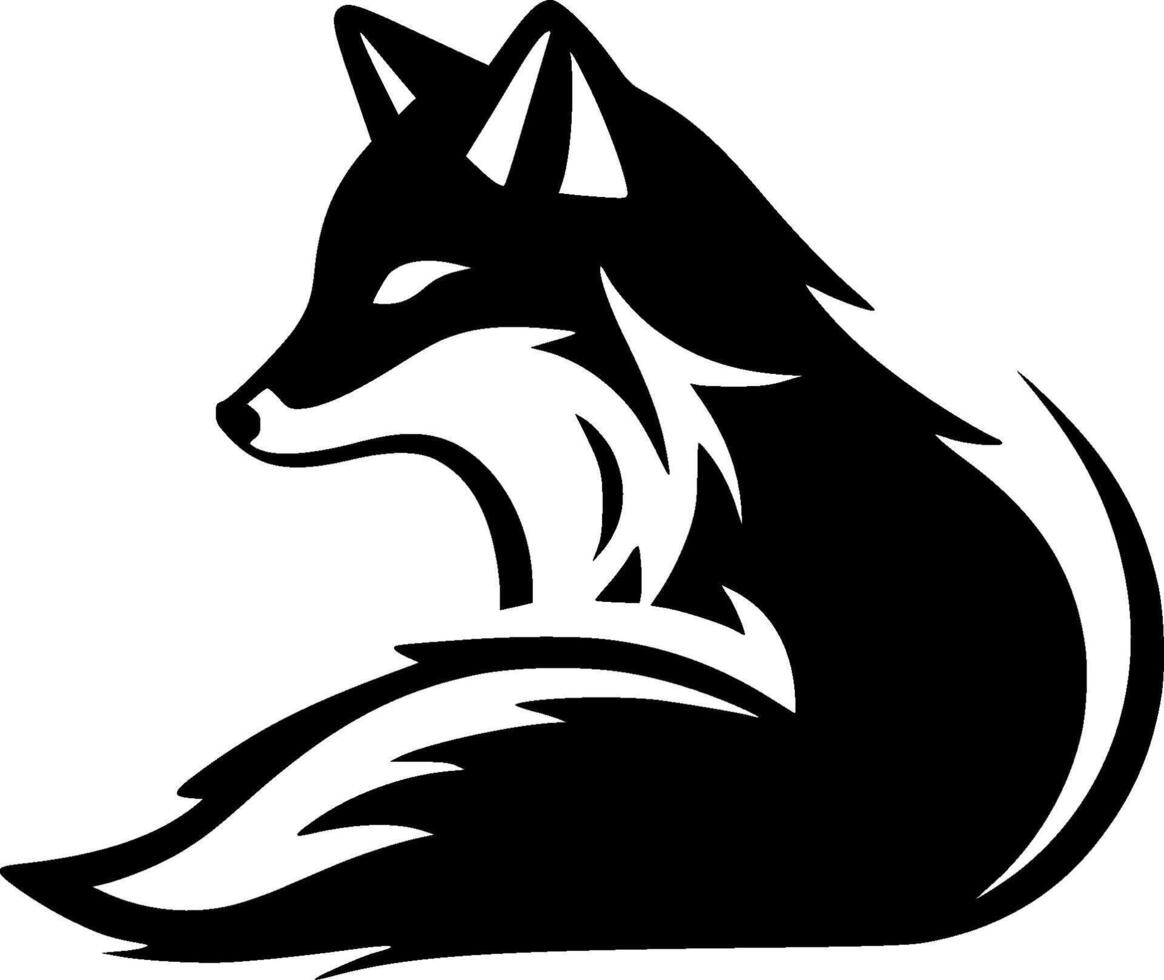 Fox - Minimalist and Flat Logo - Vector illustration