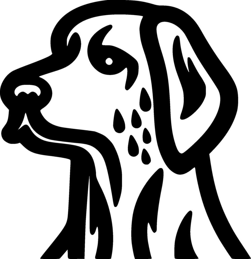 Dalmatian - Minimalist and Flat Logo - Vector illustration