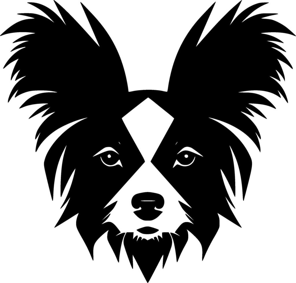 Papillon Dog - High Quality Vector Logo - Vector illustration ideal for T-shirt graphic