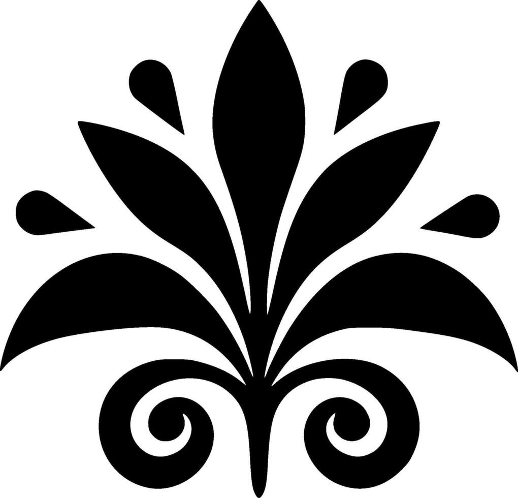 Flower, Black and White Vector illustration 42372698 Vector Art at Vecteezy