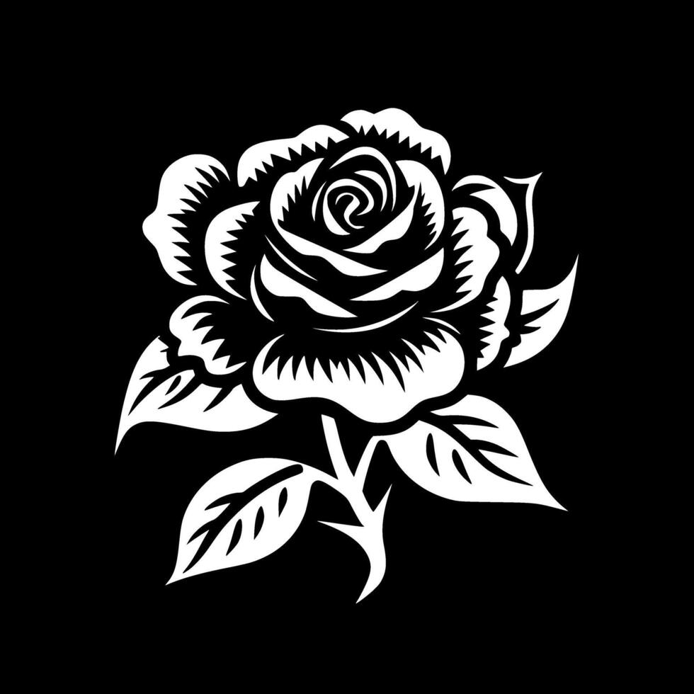 Flower, Minimalist and Simple Silhouette - Vector illustration