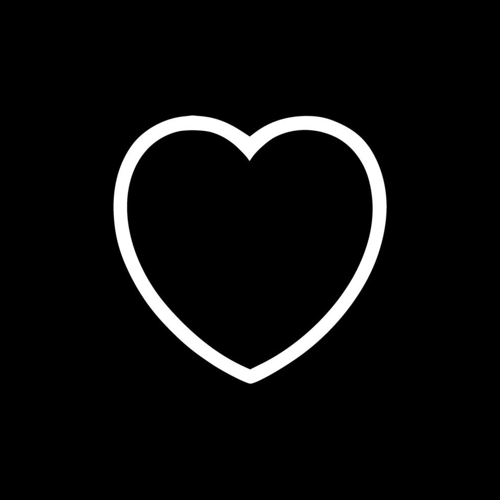 Heart - Minimalist and Flat Logo - Vector illustration