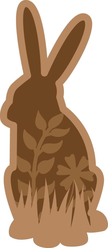 Pascua de Resurrección primavera conejito modelo vector