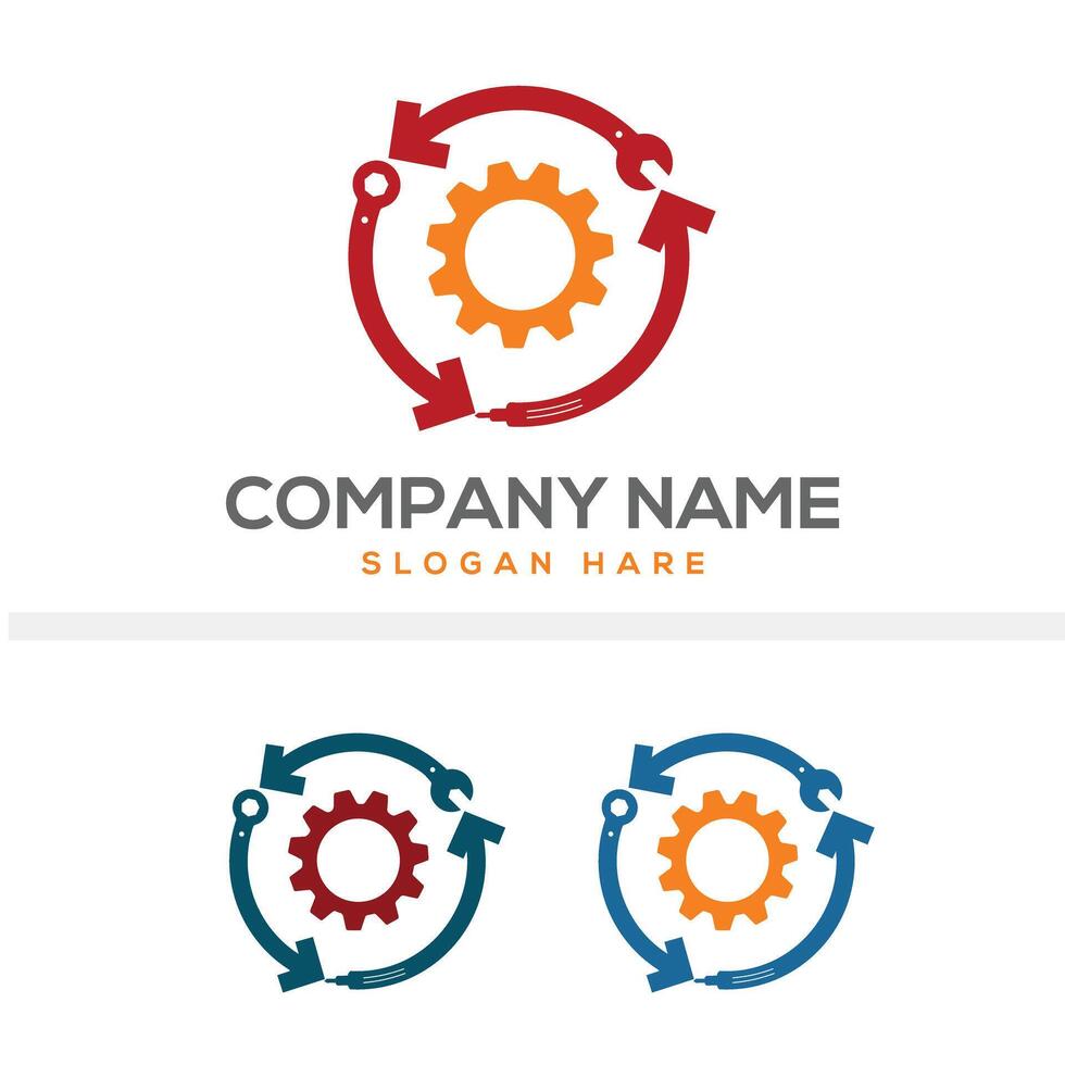 Repair logo design vector