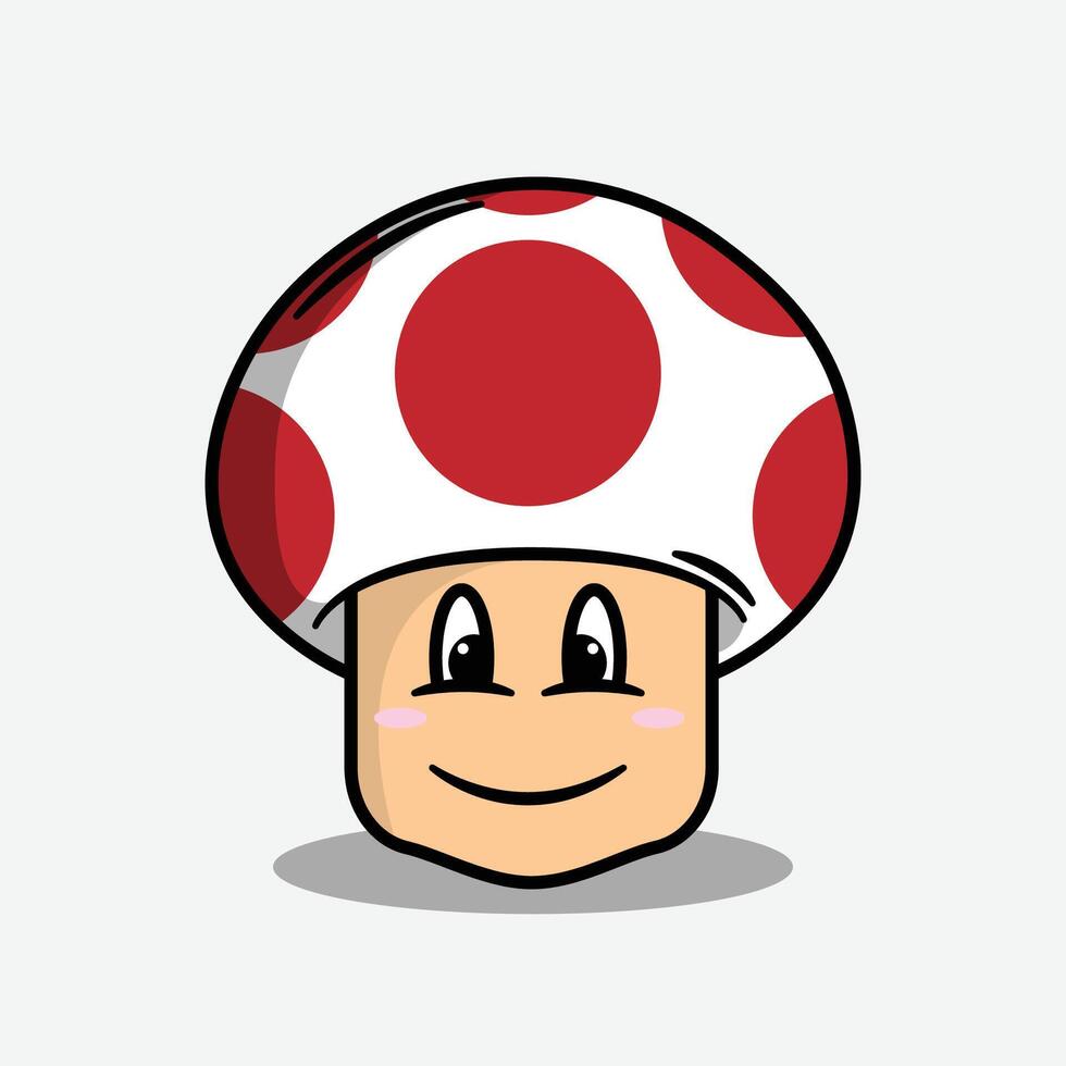 Mushroom Game Emoji Friend vector