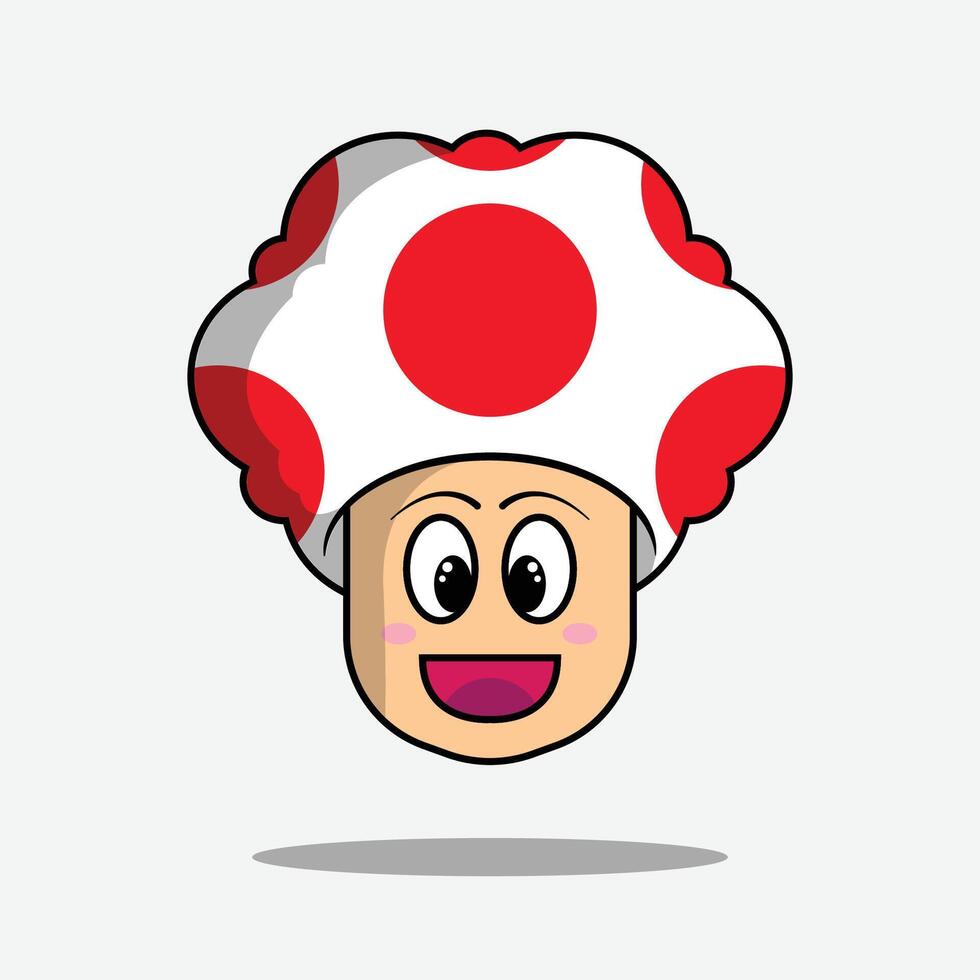 Curly Mushroom Game Friend vector