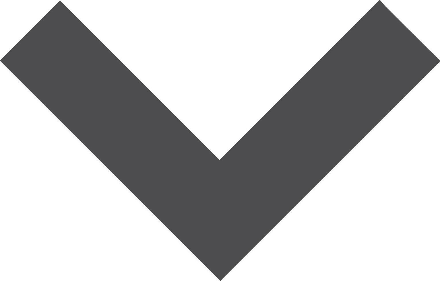 down pointed arrow icon. Black arrow pointing to the bottom. Black direction pointer, website design arrow graphics, vector isolated eps editable circular triangular shape going down ward way