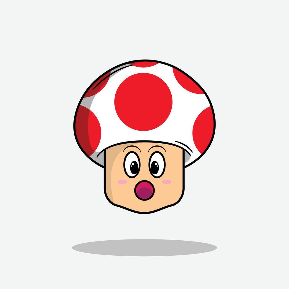 Mushroom Game Friend Emoji vector