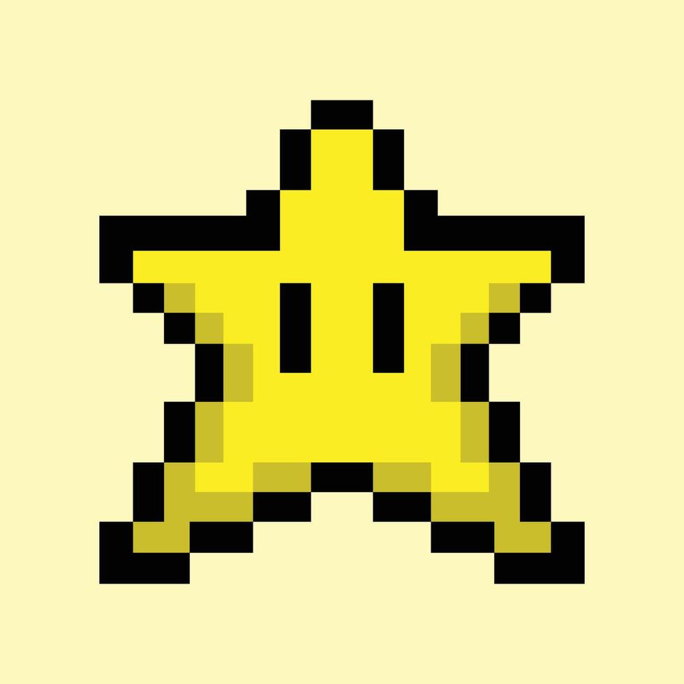 Star Game Pixelation vector