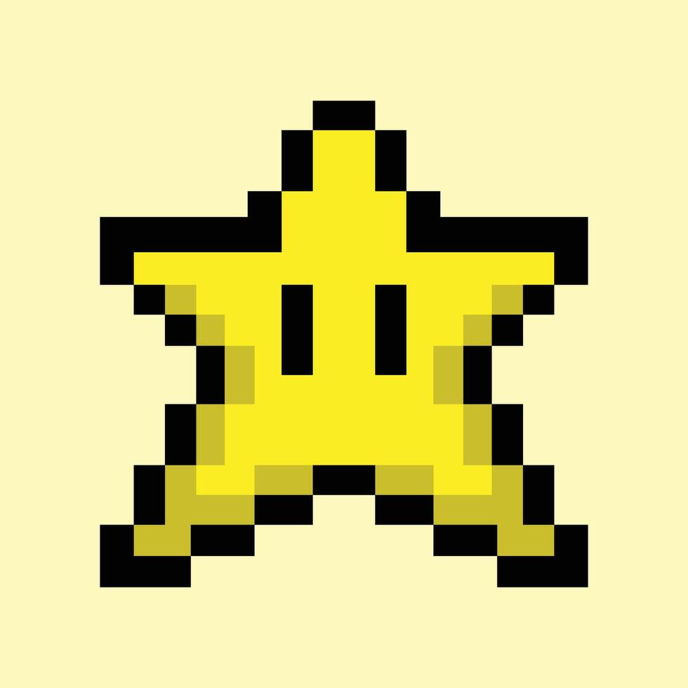 Star Game Pixelation vector