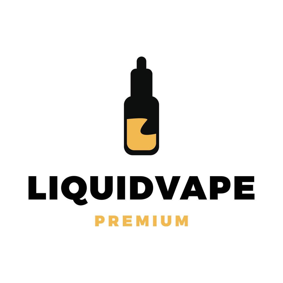 líquido vape icono vector logo modelo ilustración diseño