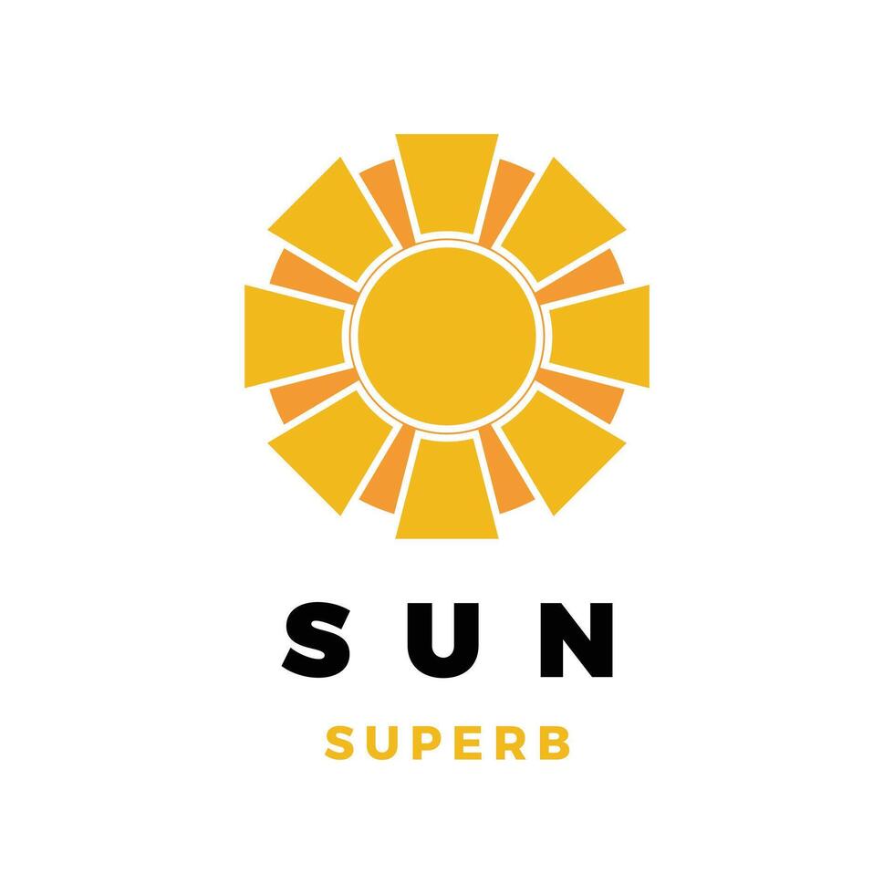 Sun Icon Logo Design Template vector