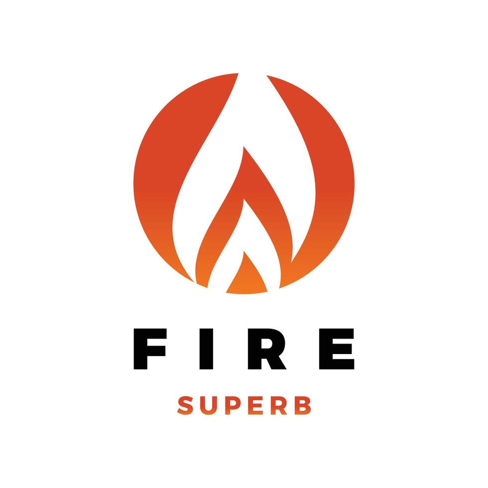 plantilla de diseño de logotipo de icono de fuego vector