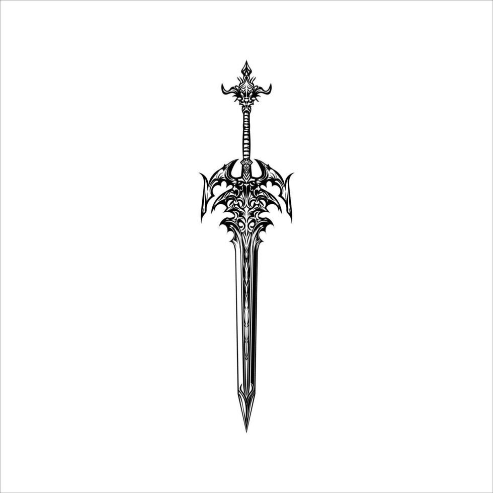 sword vector art design illustration