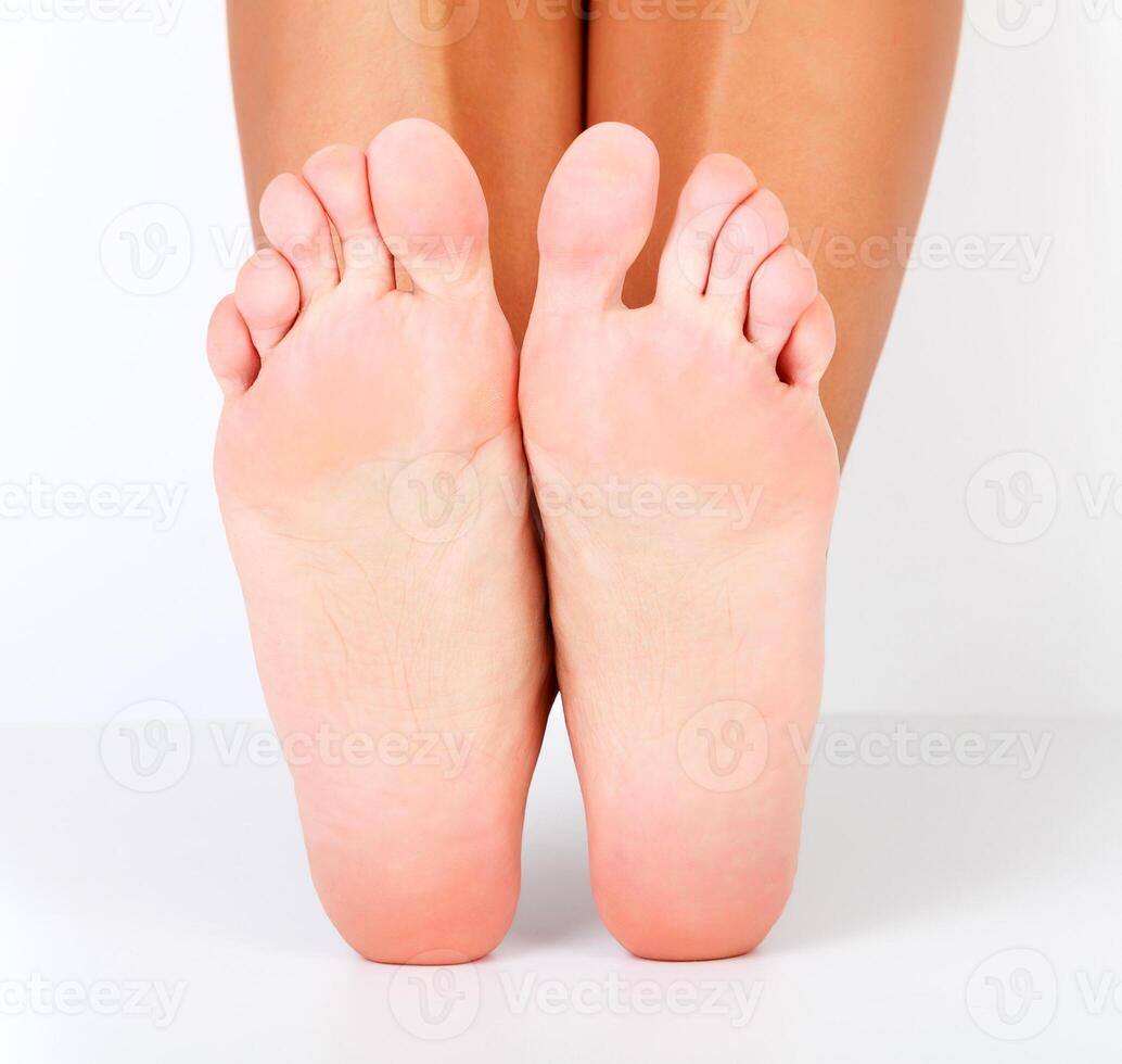 Female bare feet photo