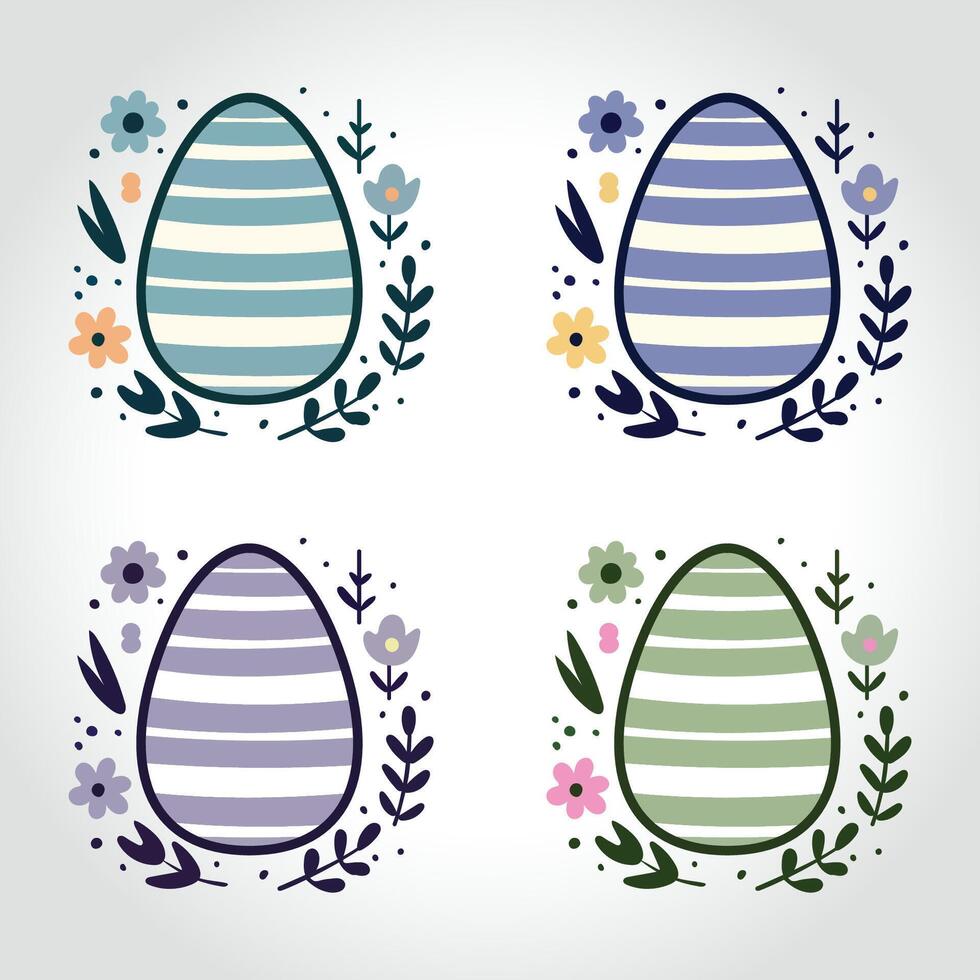 Easter Egg Hunt Vector illustration