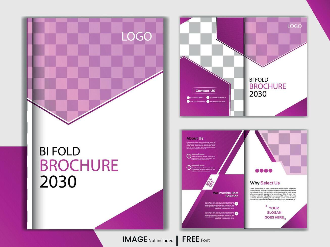 Bi Fold Business brochure design Template vector