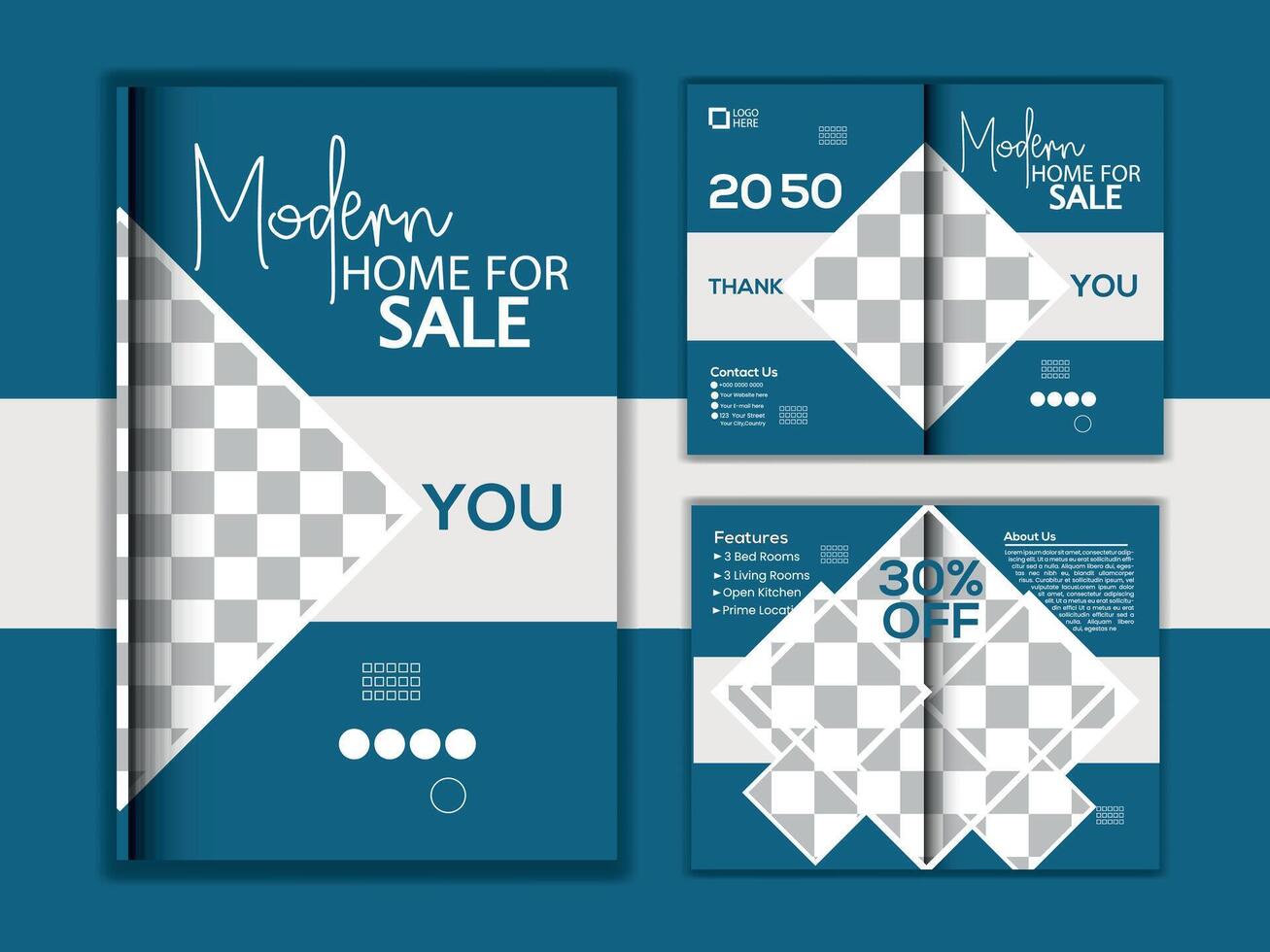 Modern Real estate Home Sale catalog ,brochure design vector