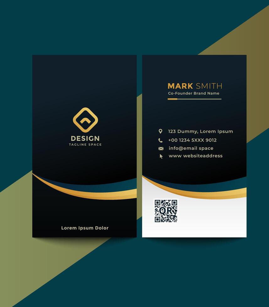 Business Card Template Design Abstract Modern Icon Color for Luxury Presentation of Simple Corporate Identity Concept Minimal Elegant Brand Set of Creative Contact Information in Vector Illustration.