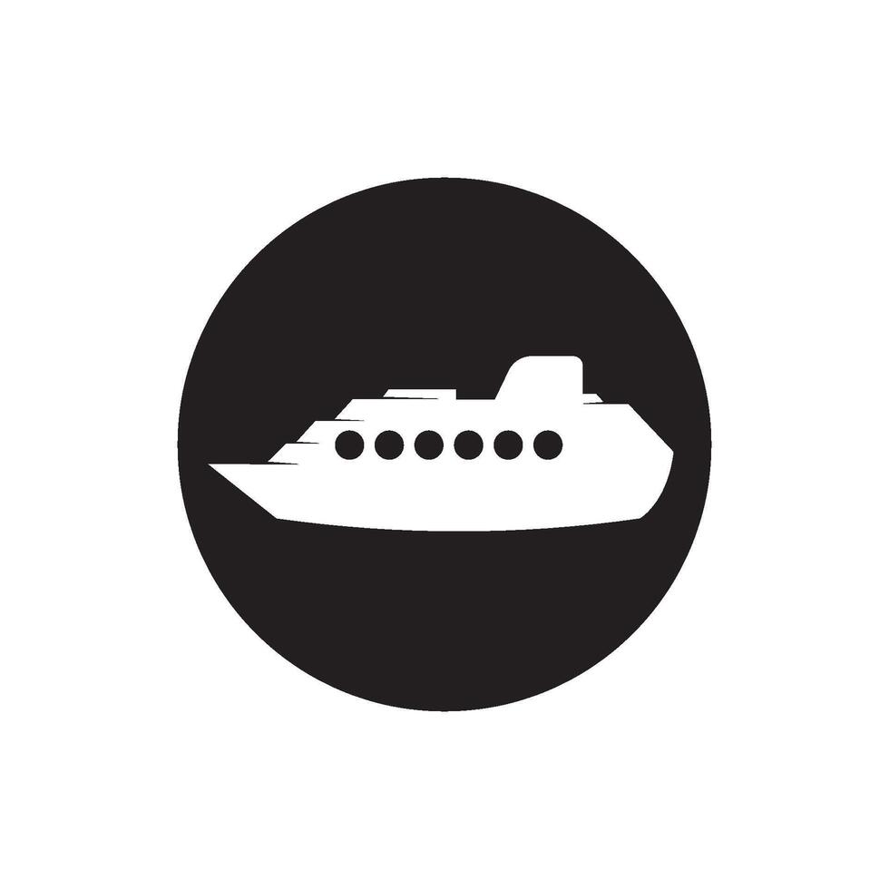 vector de icono de barco