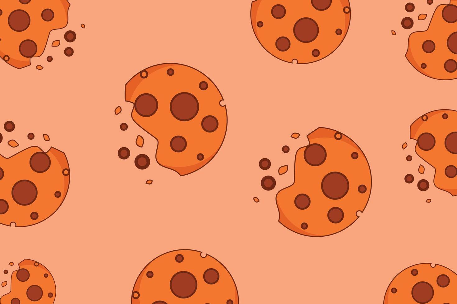 vector antecedentes sin costura modelo galleta chocolate galletas. para comida embalaje, web o diseño