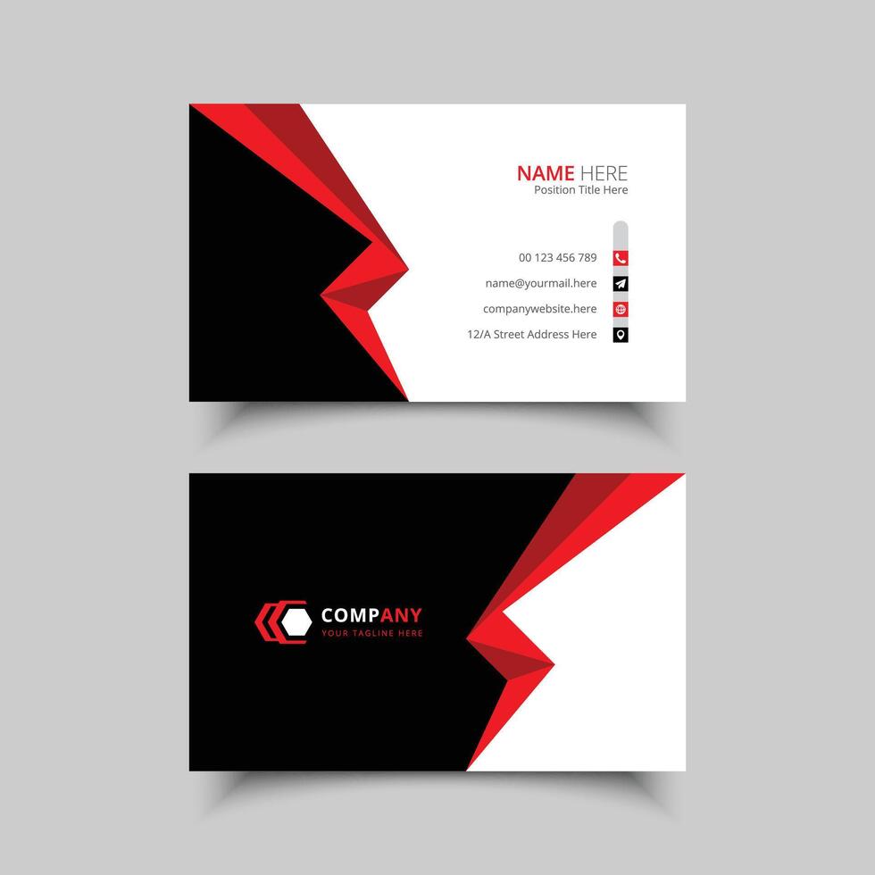 Modern Creative and Clean Business Card Template vector