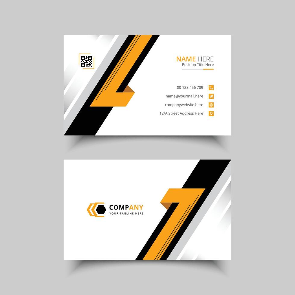 Modern Creative and Clean Business Card Template vector