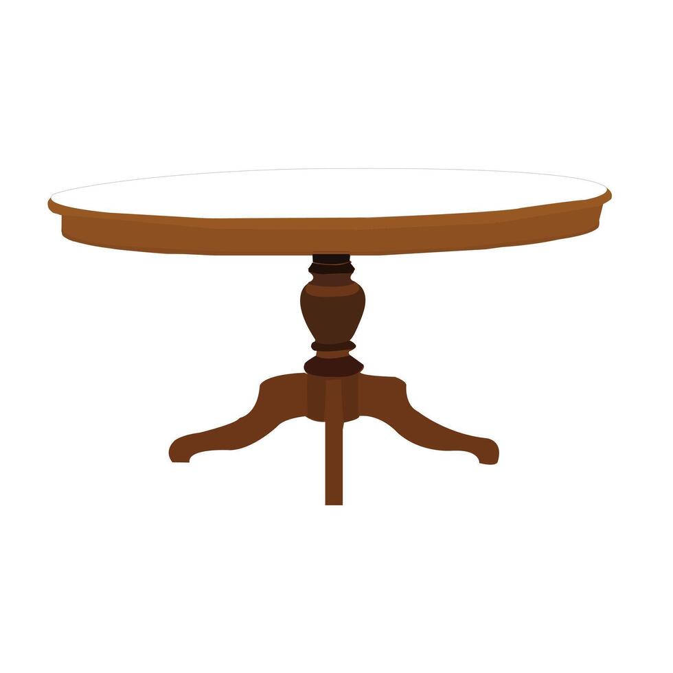 set of wooden tables vector illustration.Wooden table isolated illustration on white background.