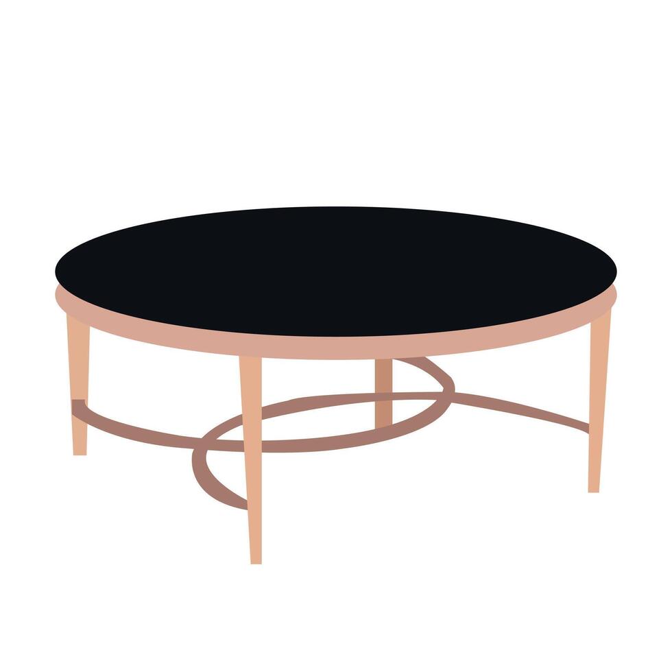 Tables furniture of wood, interior wooden desks. Office plastic stage. Dining wooden tabletop. vector