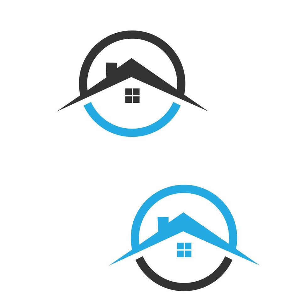 House Logo.Simple And Elegant Real Estate Logo Design Template For Your Company. vector