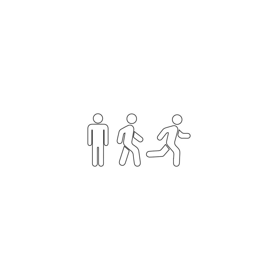 Minimal Teamwork in business management icon set.Man and woman icons set. male and female sign and symbol. Girls and boys. vector