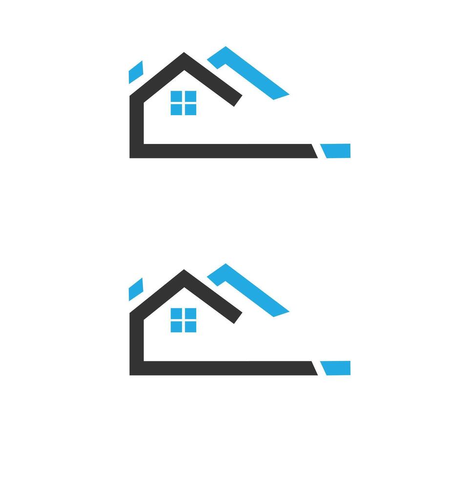 House Logo.Simple And Elegant Real Estate Logo Design Template For Your Company. vector